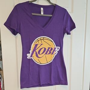 Purple V-Neck Women's T Shirt